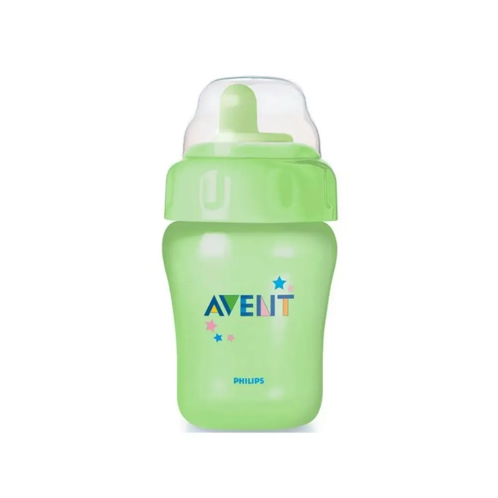 Philips Avent Magic Sippy Cup/Drink Tumbler Toddler 260ml Green/Purple Asst 12m+ - Baby
