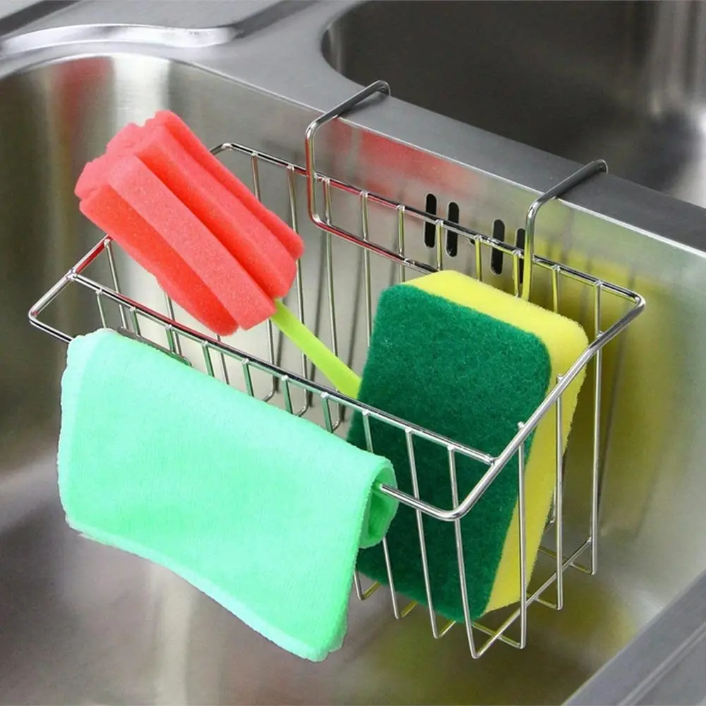 Sink Caddy Sponge Holder Kitchen Sink Organizer Stainless Steel Sponge Holder - Home & Garden