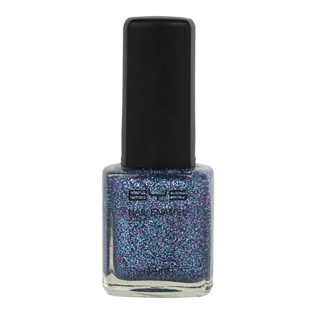 BYS Diamond Glitter Opal Nail Polish Enamel Lacquer Lasting Quick Dry 14ml Green - Beauty