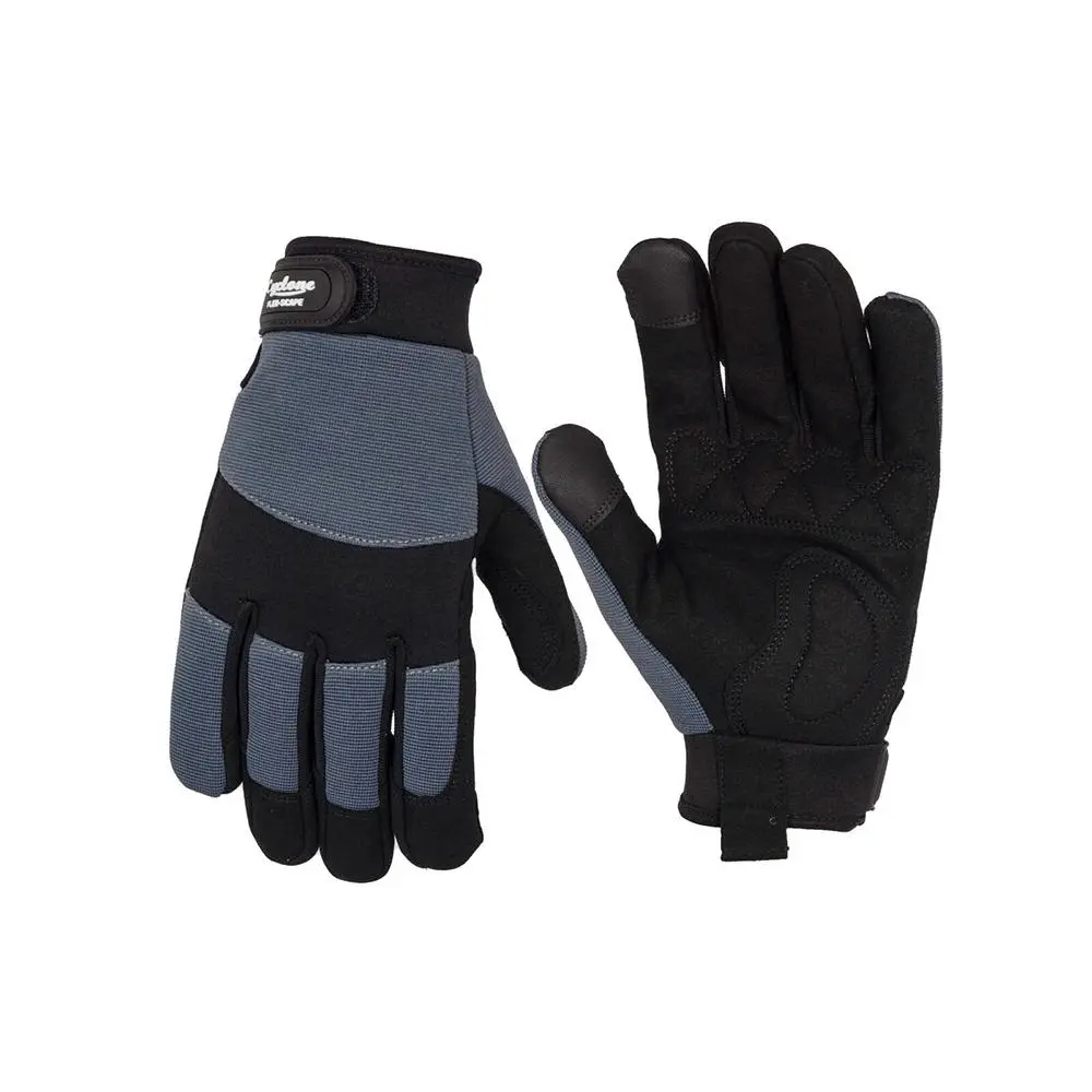 Cyclone Size Large Flexscape Gardening Gloves Synthetic Leather Grey/Black - Home & Garden