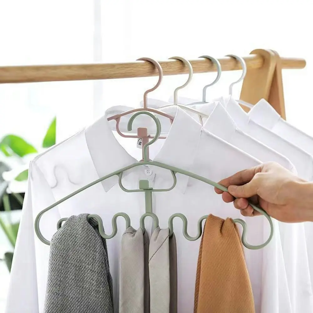 10 Pack Multifunctional Wave Hanger Suspender Tie Swimwear Scarf Hanger - Home & Garden