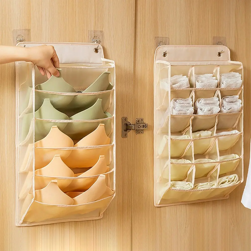2Pcs Bra Underwear Compartment Storage Box Wardrobe Socks Garments Holder Bag - Home & Garden