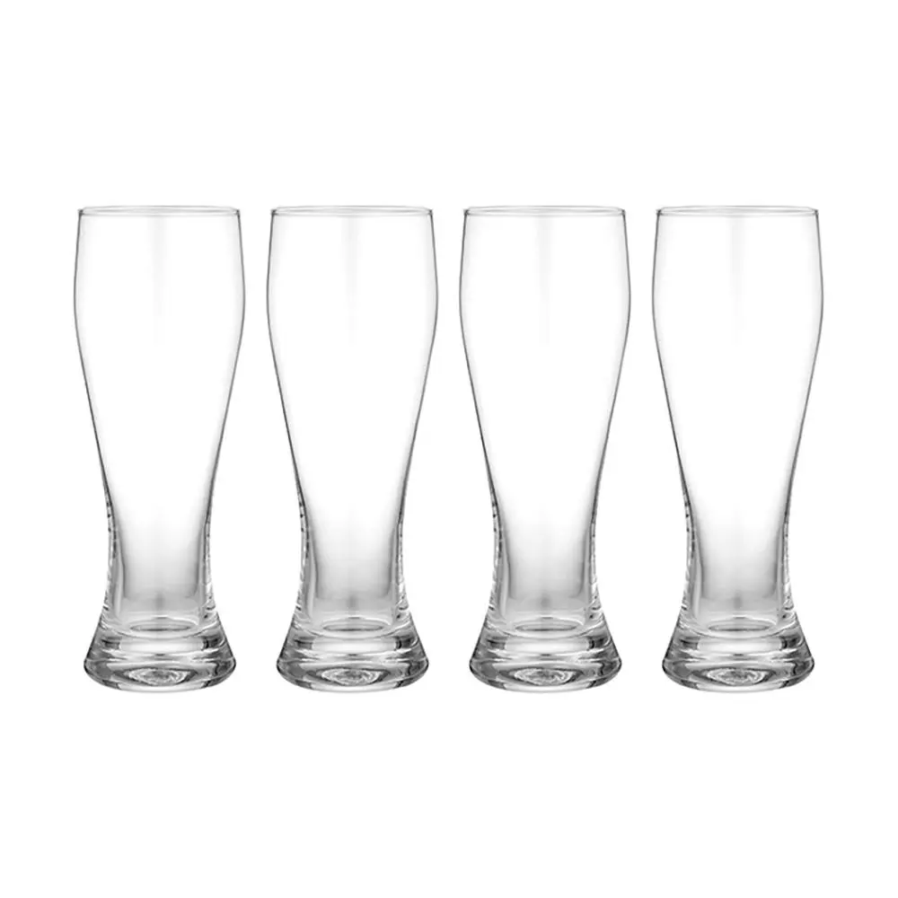 4pc Tempa Quinn 400ml Beer Glass Crystal Drinking Glassware Party Cup Set Clear - Home & Garden