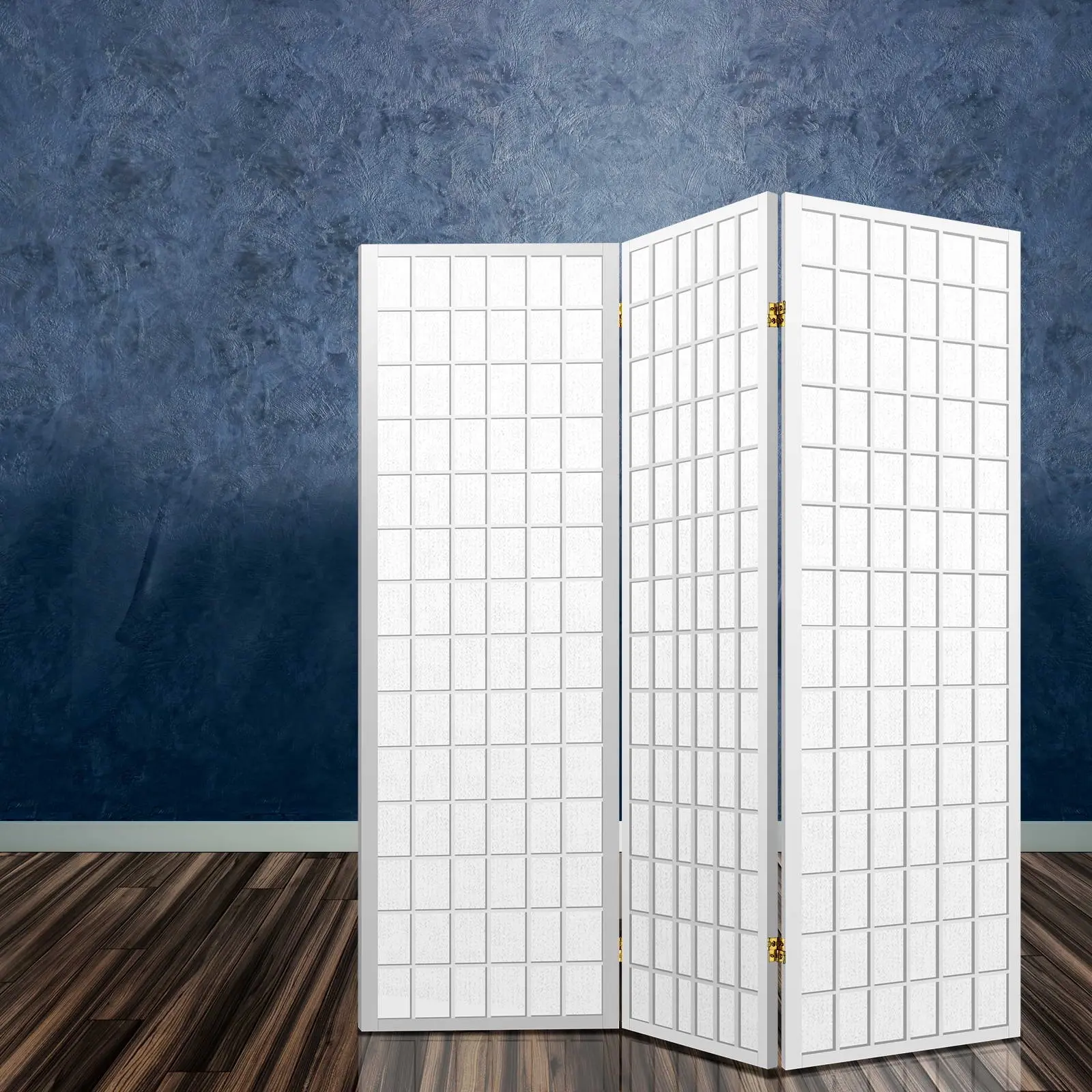 Artiss 3 Panel Room Divider Screen 131x179cm White - Furniture
