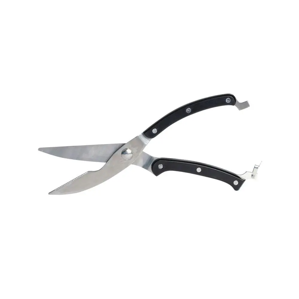 Cuisena Professional 25cm Poultry Shears Stainless Steel Kitchen Scissors Black - Home & Garden