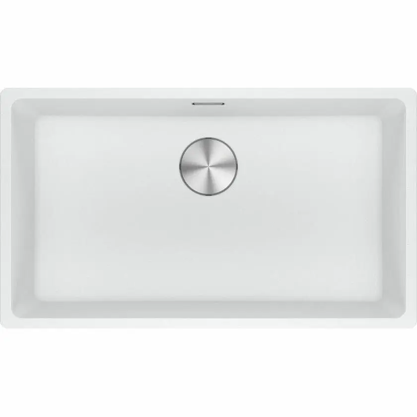 Franke Maris 720mm Single Bowl Sink with Extension Drainer Polar White - Hardware