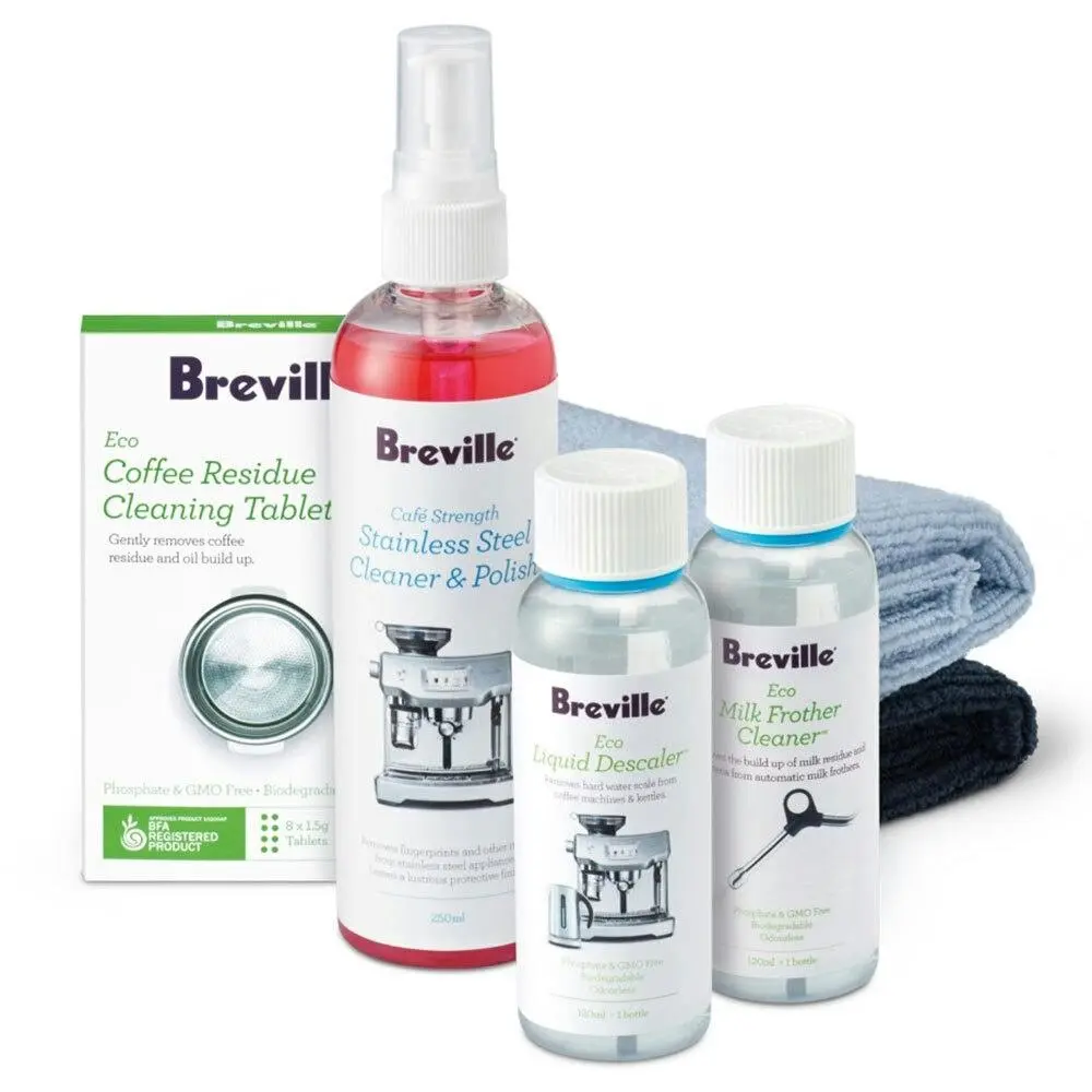 6PK Breville Espresso Machine Detox/Milk Frother Cleaner/Descaler/Cloths Set - Home & Garden