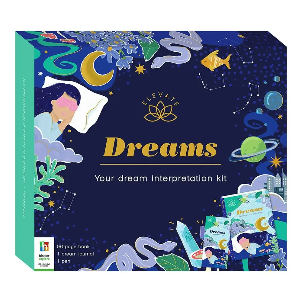 Elevate Dreams Mindful Wellness Book And Pen Dream Interpretation Kit Journal - Entertainment