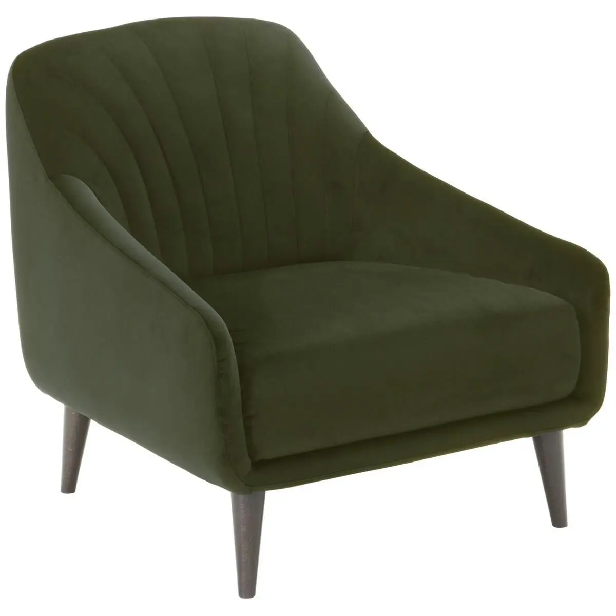 Natuzzi Editions Felicita Dark Green Armchair Fabric - Furniture