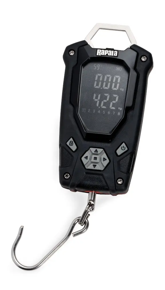Rapala RCD 25kg Digital Fishing Scales with 8 Weight Storage Function - Sports & Outdoor