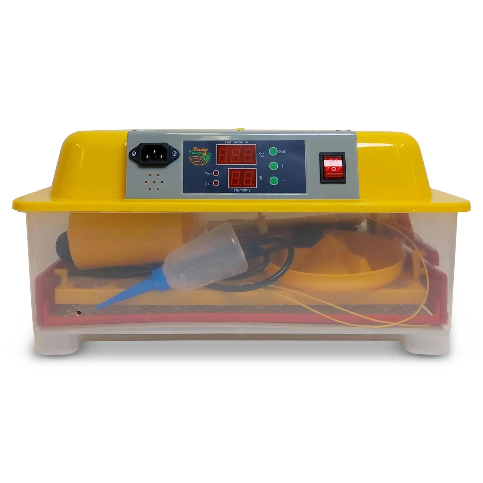 Rooster Farms Electric 32 Egg Incubator + Accessories for Chicken Quail Duck - Commercial