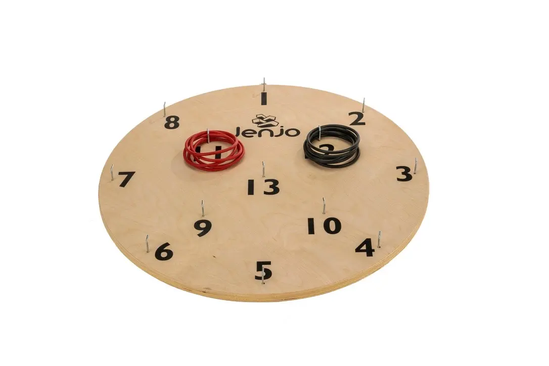 Wooden Giant Hookey Ring Board Lawn Game 68cm diameter - Toys & Games