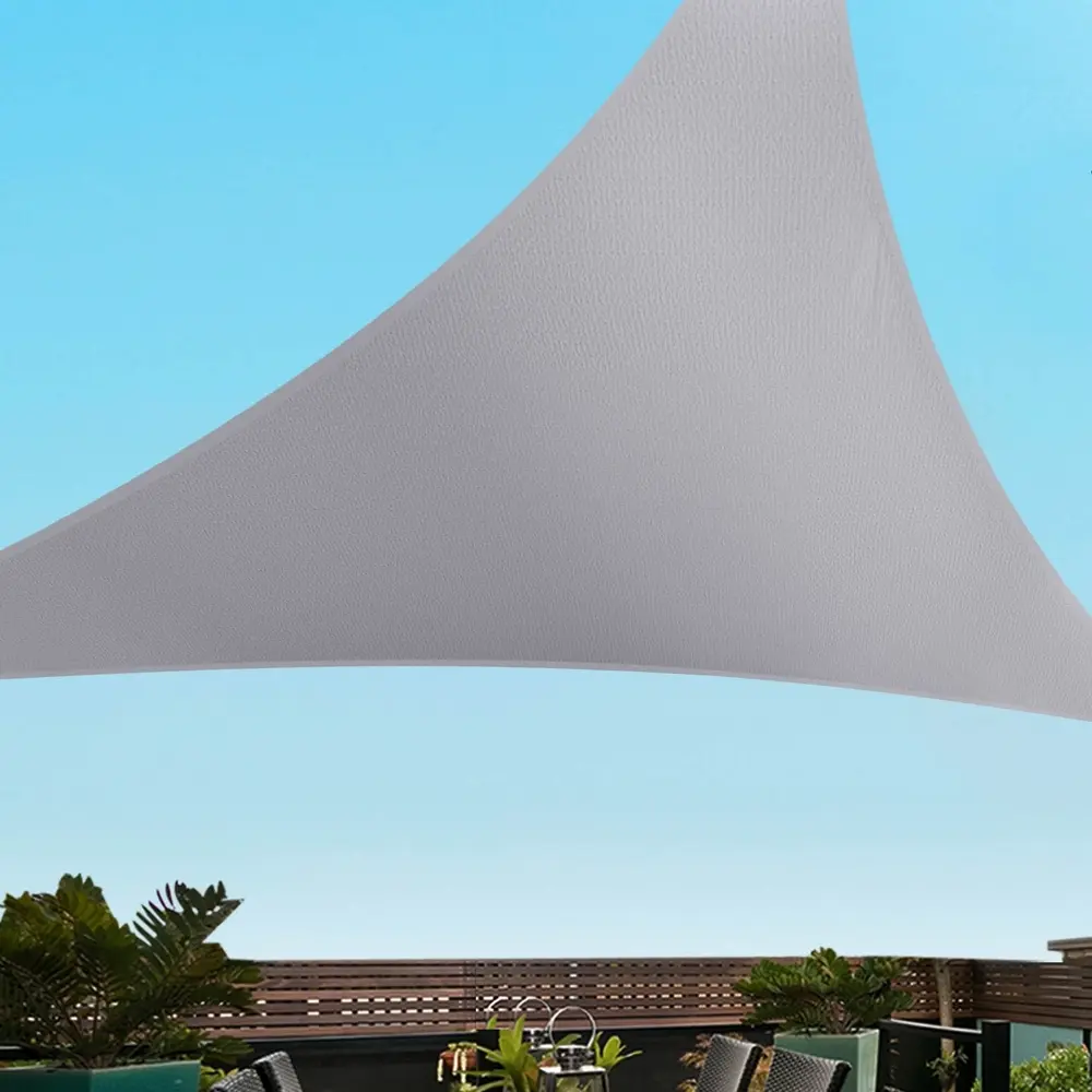 Instahut Waterproof Shade Sail Shade cloth Triangle Canopy 220GSM 4x4x4m - Home & Garden