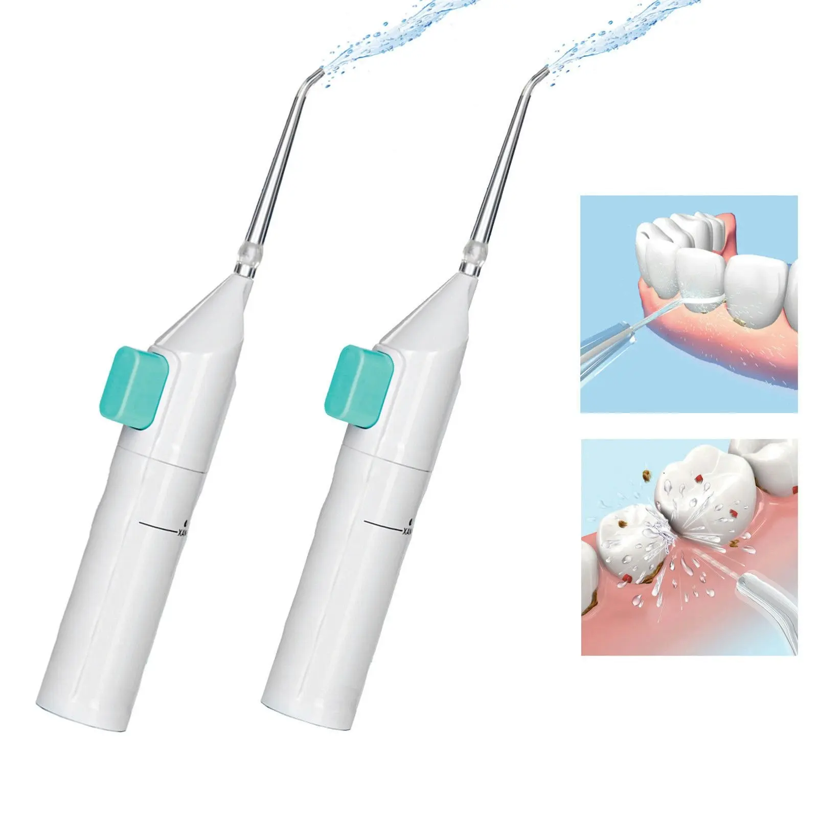 2X Water Dental Jet Pick Flosser 30 Psi Oral Irrigator Teeth Cleaner Braces - Beauty