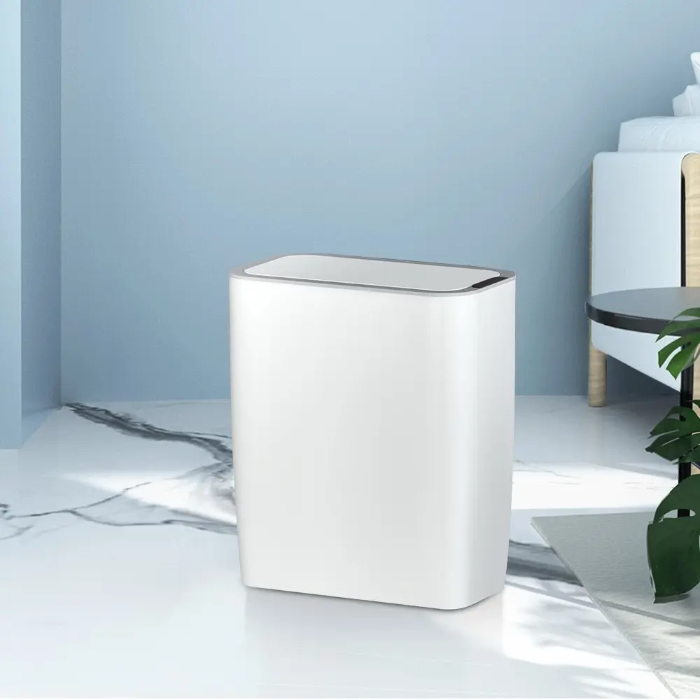 Devanti 9L Motion Sensor Bin Rubbish Automatic White - Home & Garden