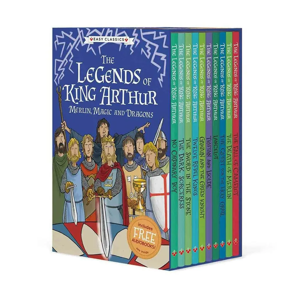 10pc Tales From Round Table Adventure Storytelling Reading Book Collection 8y+ - Entertainment