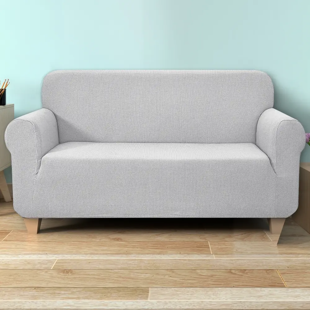 Artiss Sofa Cover Couch Covers 3 Seater High Stretch Grey - Furniture