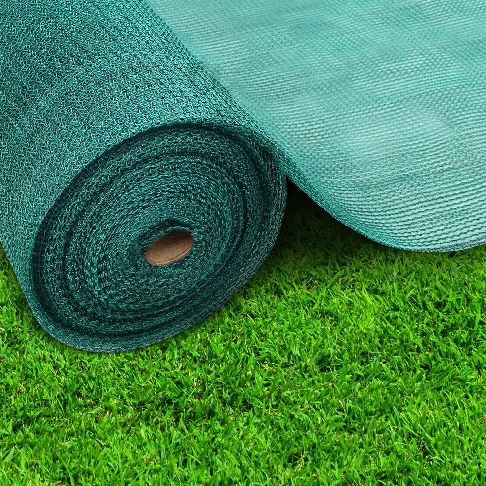 Instahut 30% Shade Cloth 3.66x20m Shadecloth Wide Heavy Duty Green - Home & Garden