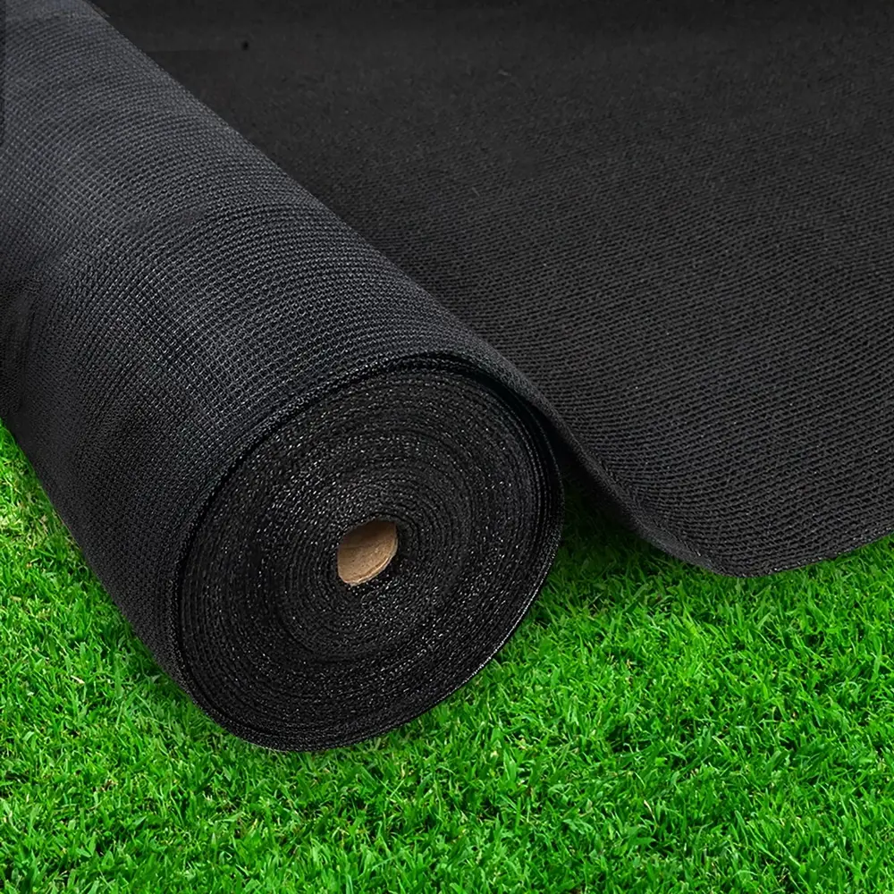 Instahut 30% Shade Cloth 3.66x30m Shadecloth Wide Heavy Duty Black - Home & Garden