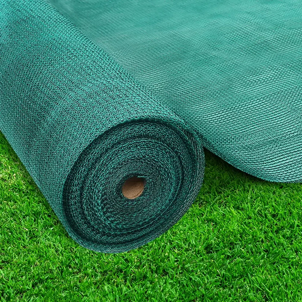 Instahut 50% Shade Cloth 3.66x10m Shadecloth Wide Heavy Duty Green - Home & Garden