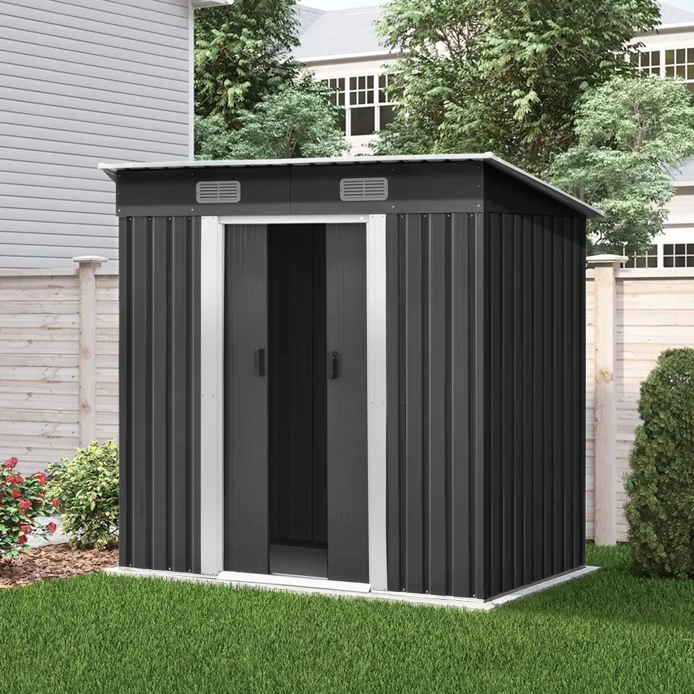 Giantz Garden Shed 1.94x1.21M Sheds Outdoor Storage Workshop House Tool Shelter Sliding Door - Afterpay Day