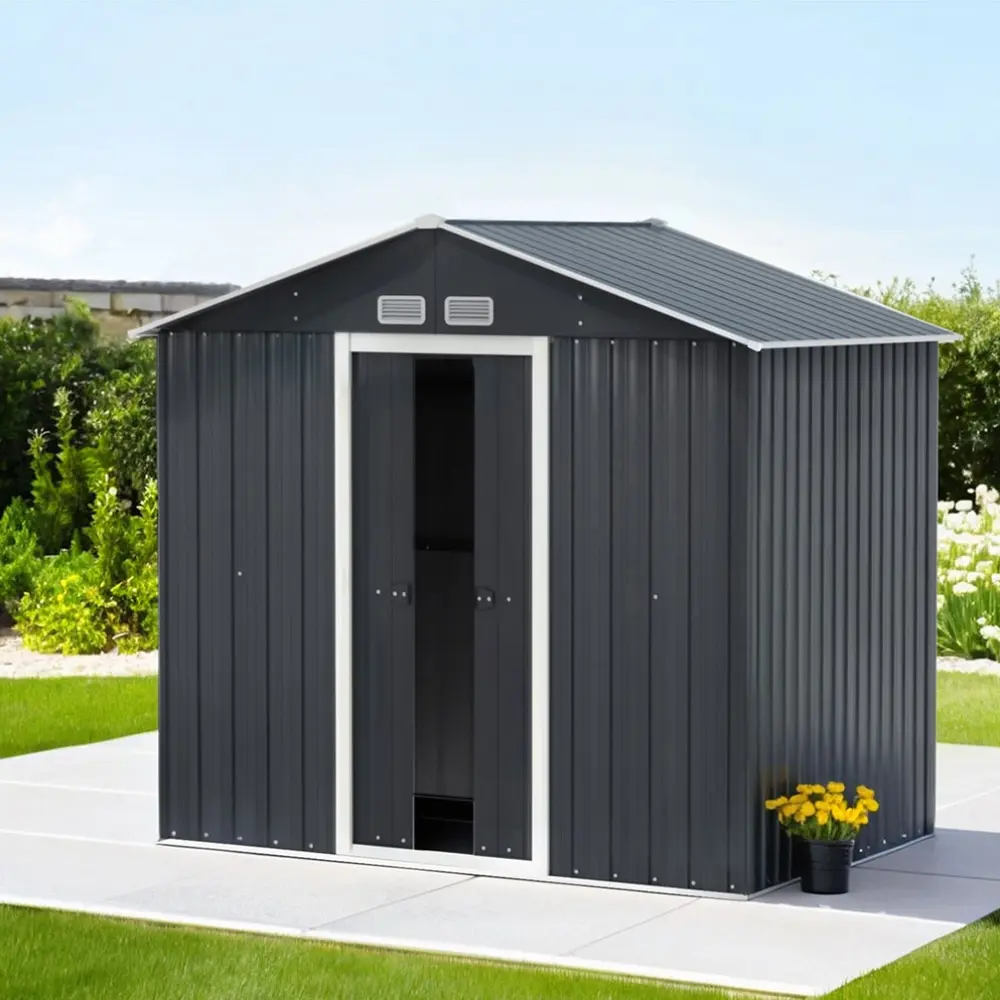 Giantz Garden Shed Outdoor Storage 2.15x1.3M Tool Workshop House Shelter Sliding Door - Home & Garden