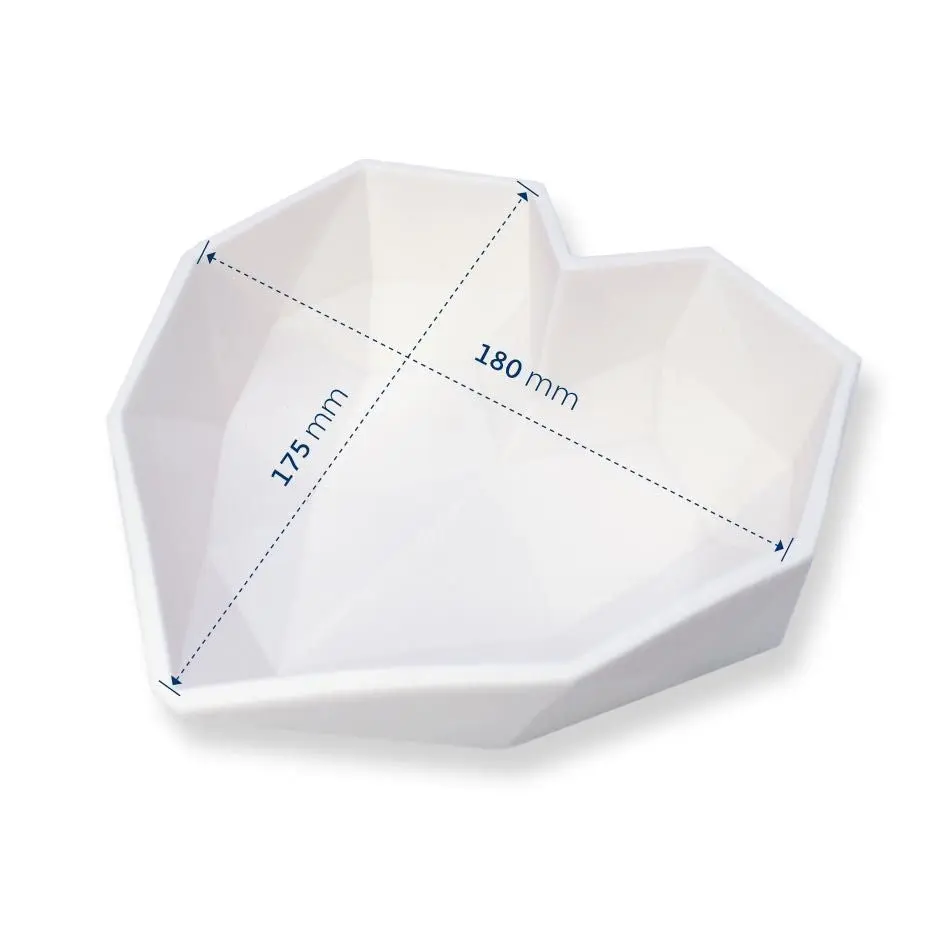 Loyal One Geometric Heart Silicone Mould - Home & Garden