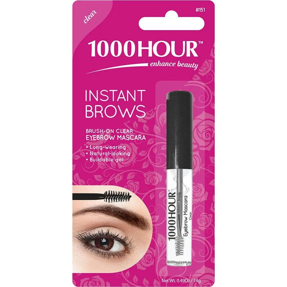 1000 Hour Instant Brows Clear 14g Long Wearing Eyebrow Mascara Gel - Beauty