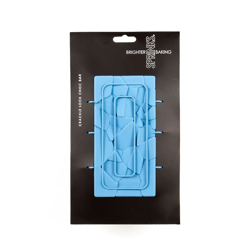 Sprinks Crackle Look Chocolate Bar Silicone Mould (approx. 12x22cm, 20mm deep) - Home & Garden