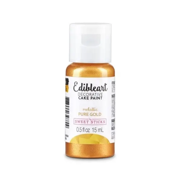 Pure Gold Edible Decorative Paint by Sweet Sticks 15ml - Home & Garden