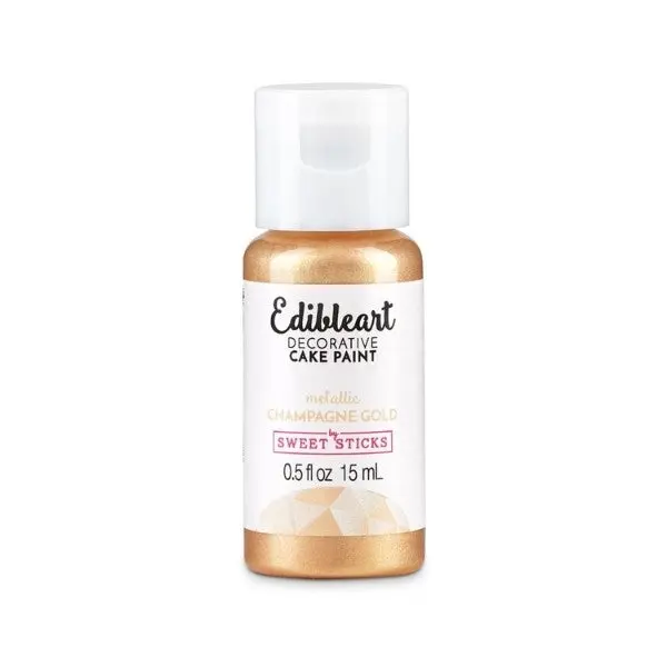 Champagne Gold Edible Decorative Paint by Sweet Sticks 15ml - Home & Garden
