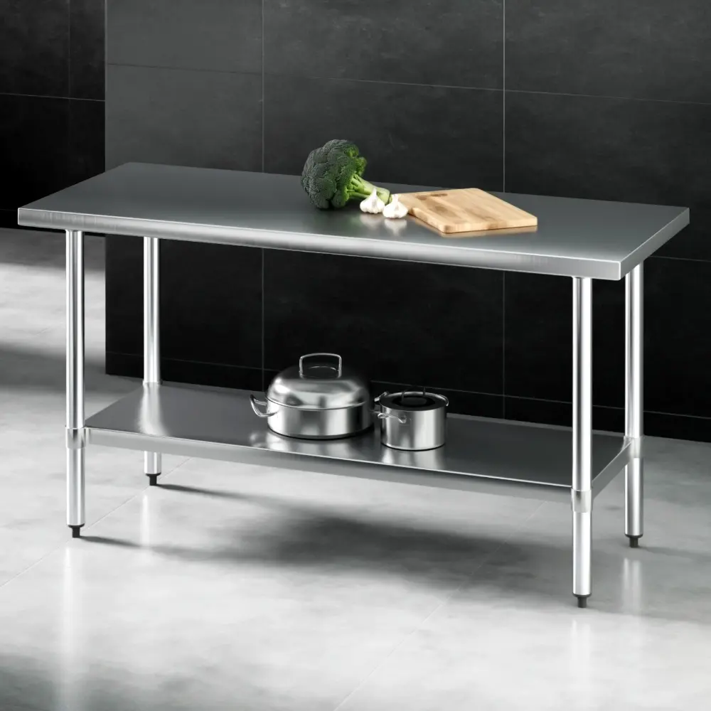 Cefito 1524x610mm Stainless Steel Kitchen Bench 304 - Furniture