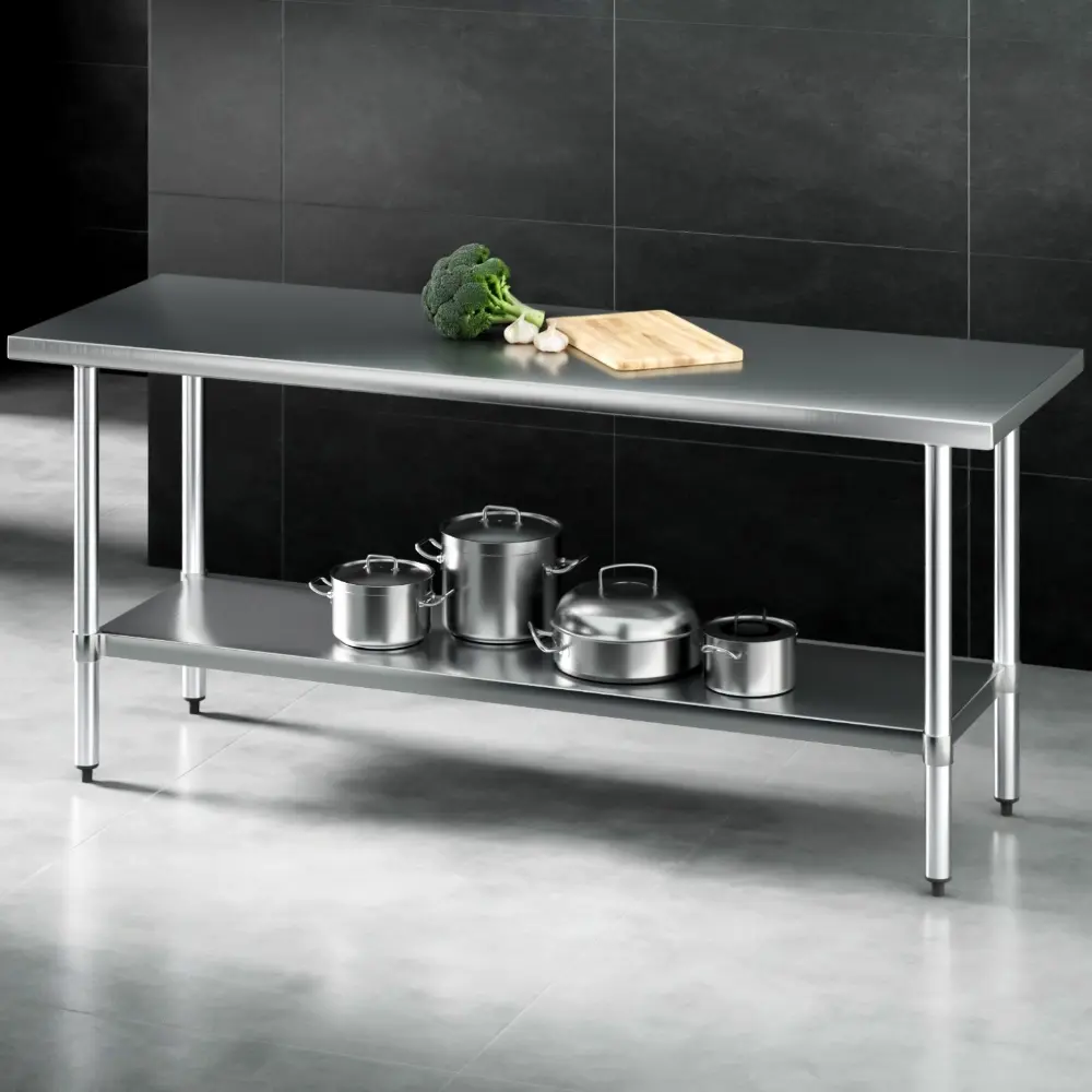 Cefito 1829x610mm Stainless Steel Kitchen Bench 304 - Furniture