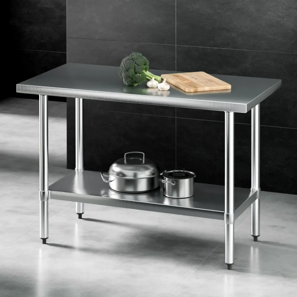 Cefito 1219x610mm Stainless Steel Kitchen Bench 430 - Best Sellers From $10