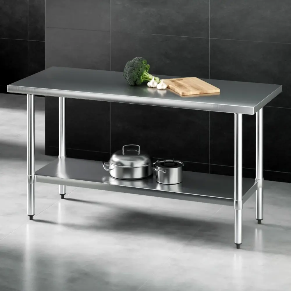 Cefito 1524x610mm Stainless Steel Kitchen Bench 430 - Best Sellers From $10