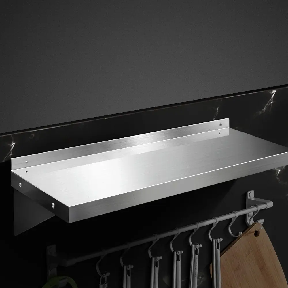 Cefito 900mm Stainless Steel Kitchen Wall Shelf Mounted Rack - Furniture