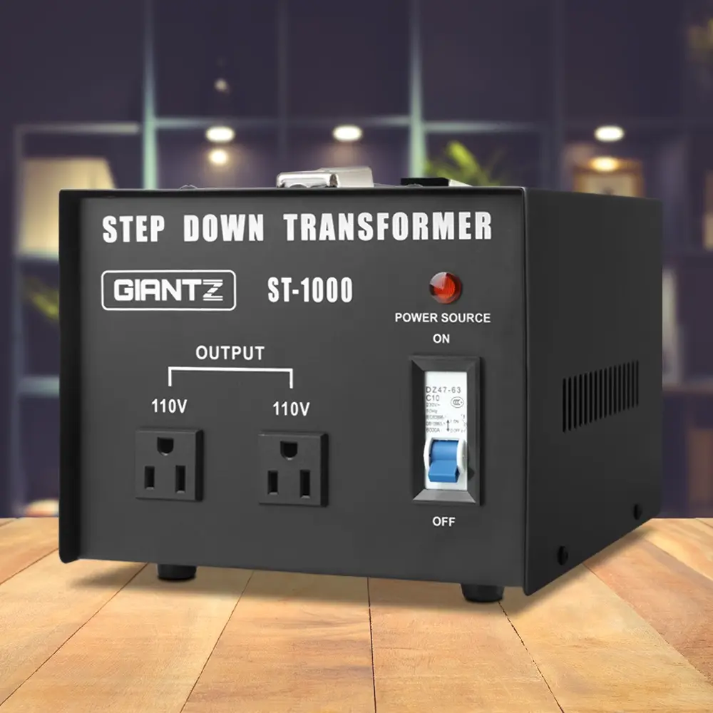 Giantz Step Down Transformer 1000W 240V TO 110V Stepdown Voltage Converter AU-US