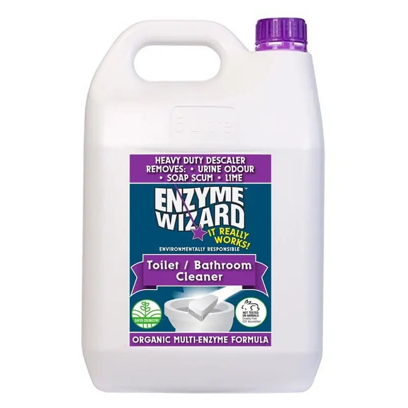 Enzyme Wizard 5L Toilet Bathroom/Hot Tub Lime/Mineral Buildup Deodoriser Cleaner - Home & Garden