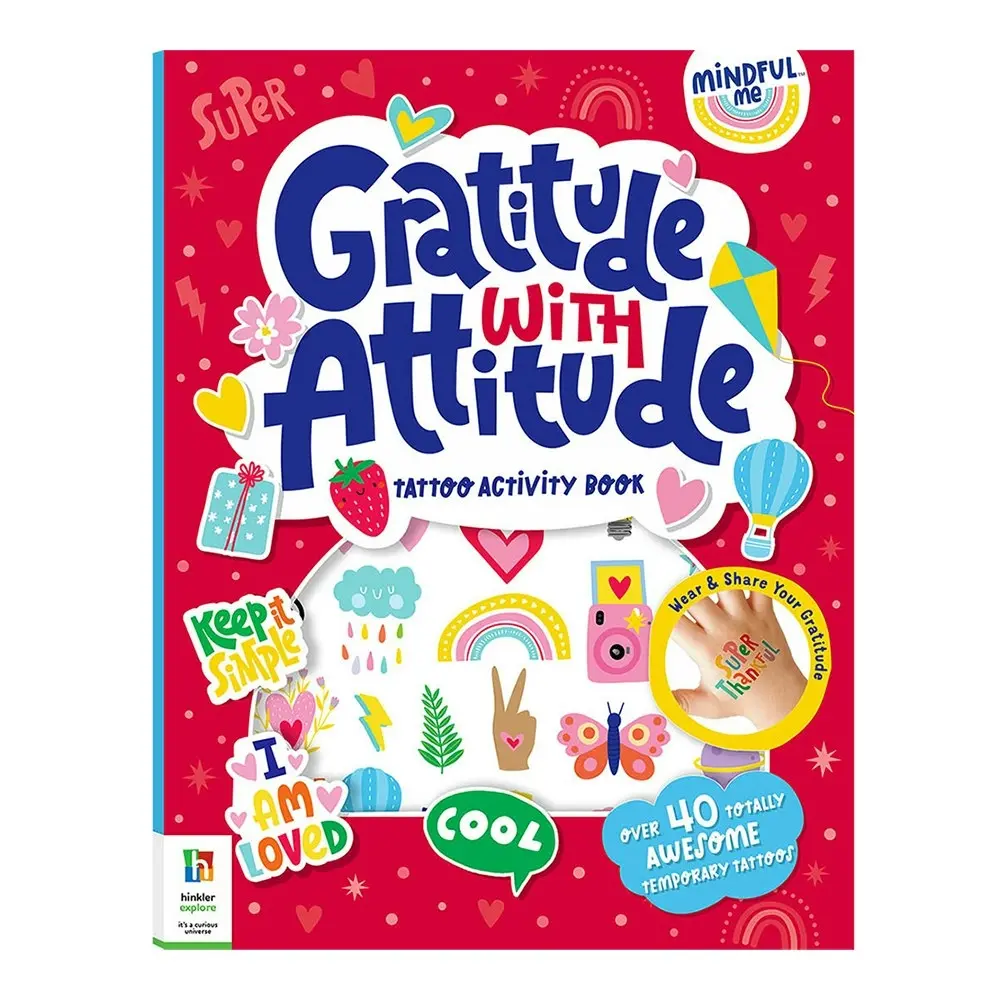 Elevate Mindful Me Gratitude with Attitude Tattoo Activity Book Art/Craft 6y+ - Entertainment