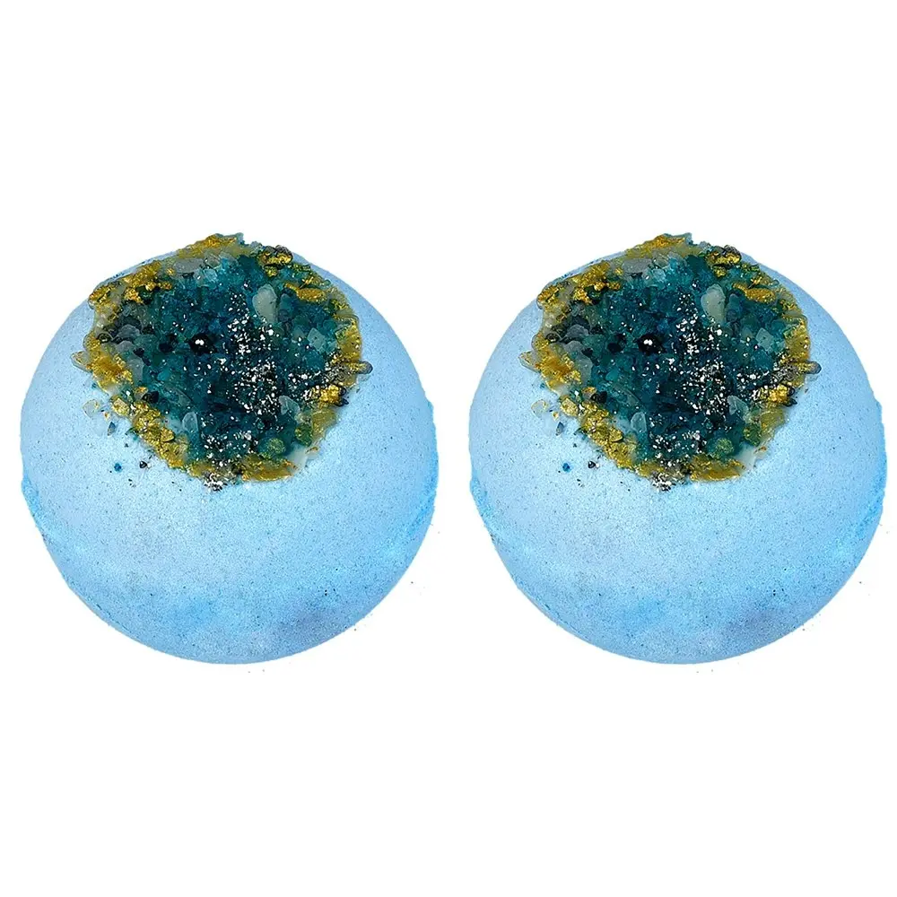 2PK Bomb Cosmetic Crystal Clear Scented Bath Bomb Blaster Body Fragrance Fizzy - Beauty
