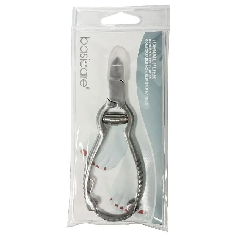 Basicare Toenail Pliers Stainless Steel Pedicure Chiropody Nail Care Tool - Beauty