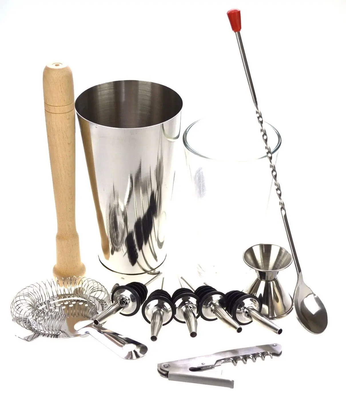 PURPLESPOILZ 10 PIECE BOSTON SHAKER SET WITH A FREE WAITERS FRIEND SS - Home & Garden