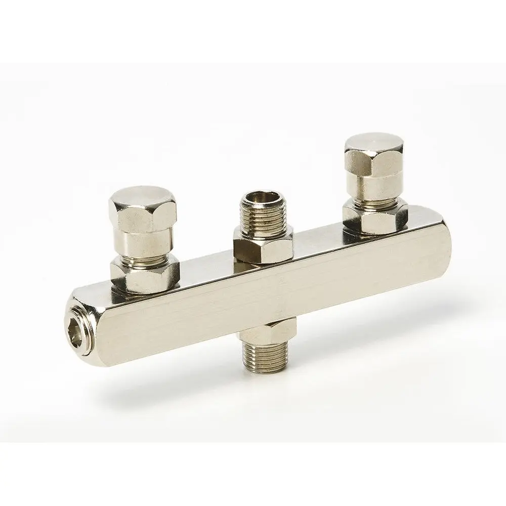 Airbrush Manifold 3 Ports - Hardware