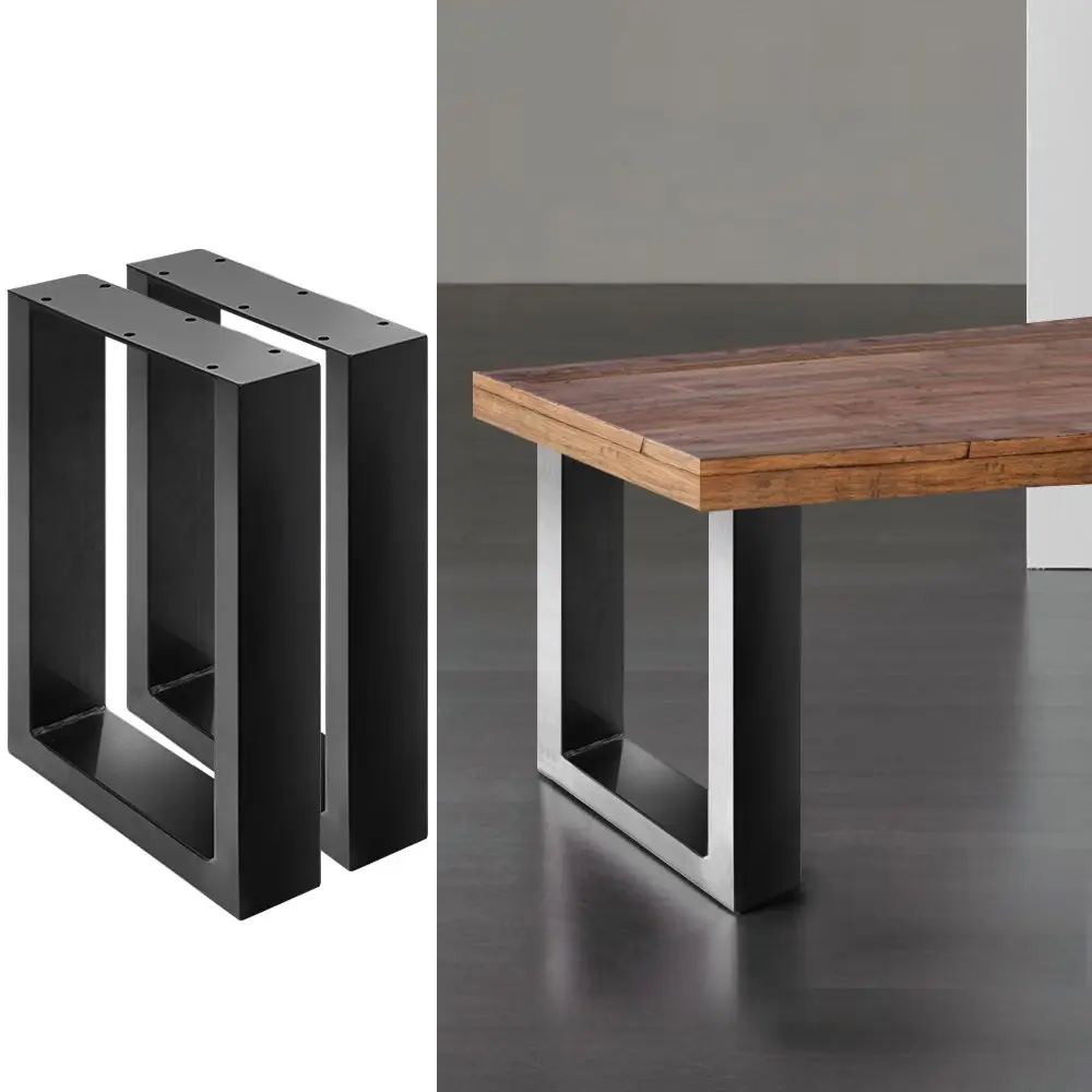 Artiss Metal Table Legs DIY Rectangular 40X30CM Set of 2 - Furniture