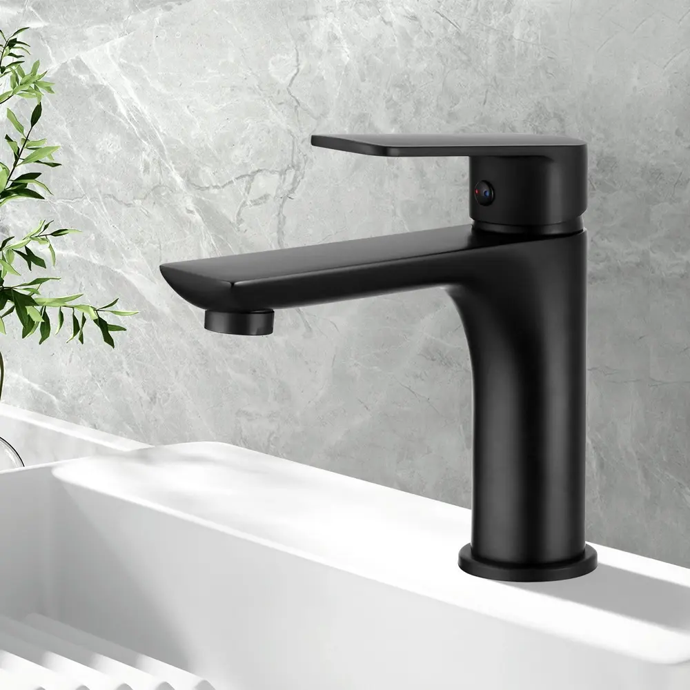 Cefito Bathroom Basin Mixer Tap Brass Faucet Vanity Laundry Sink Black - Hardware