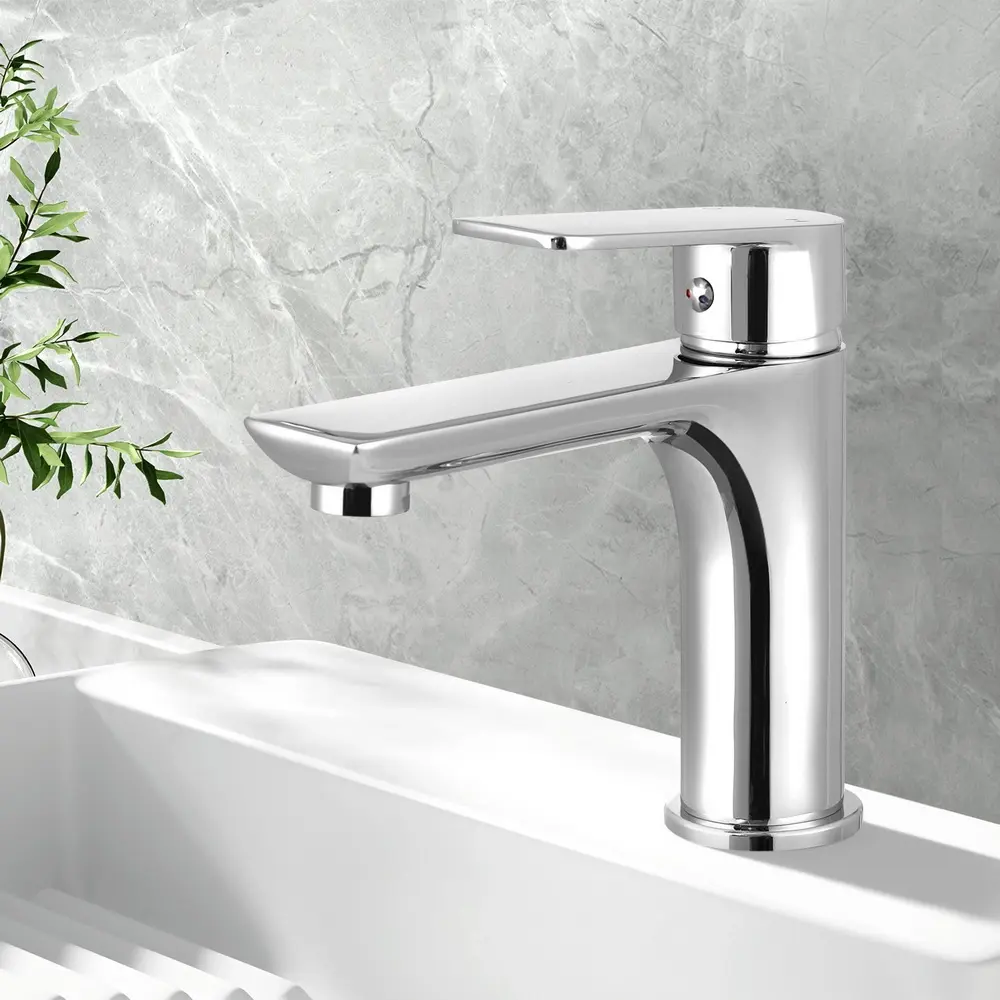 Cefito Bathroom Basin Mixer Tap Brass Faucet Vanity Laundry Sink Chrome - Hardware
