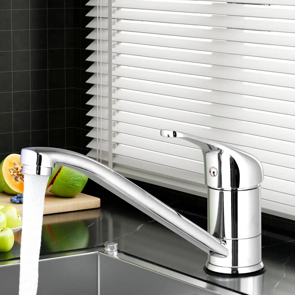 Cefito Kitchen Mixer Tap Mixer Long Spout Sink Faucet Basin Laundry Chrome - Hardware
