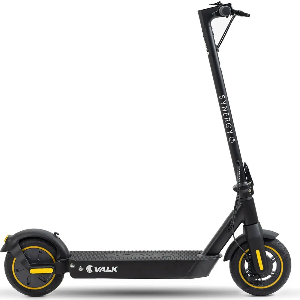 VALK Synergy 7 Electric Scooter, 500W 15Ah, AU Compliant, Motorised eScooter for Adults, Black/Yellow - Automotive
