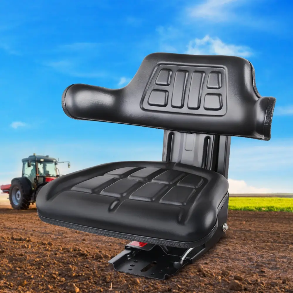 Giantz Tractor Seat Forklift Excavator Truck Universal Digger Chair PU Leather - Handyman Heaven Sale