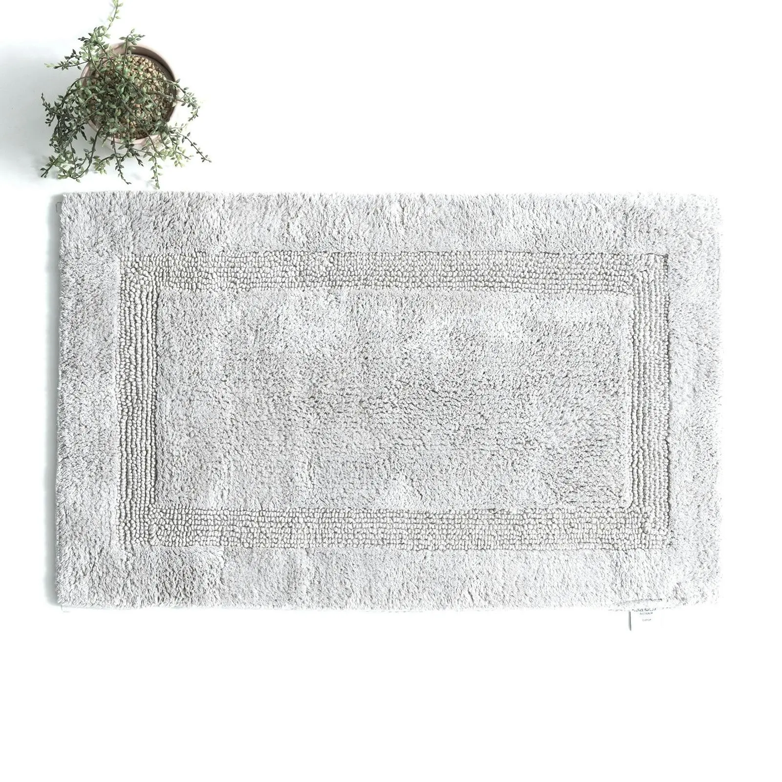 Renee Taylor Soho 80cm Cotton Bathroom/Toilet Floor Mat/Rug Reversible Sand - Home & Garden